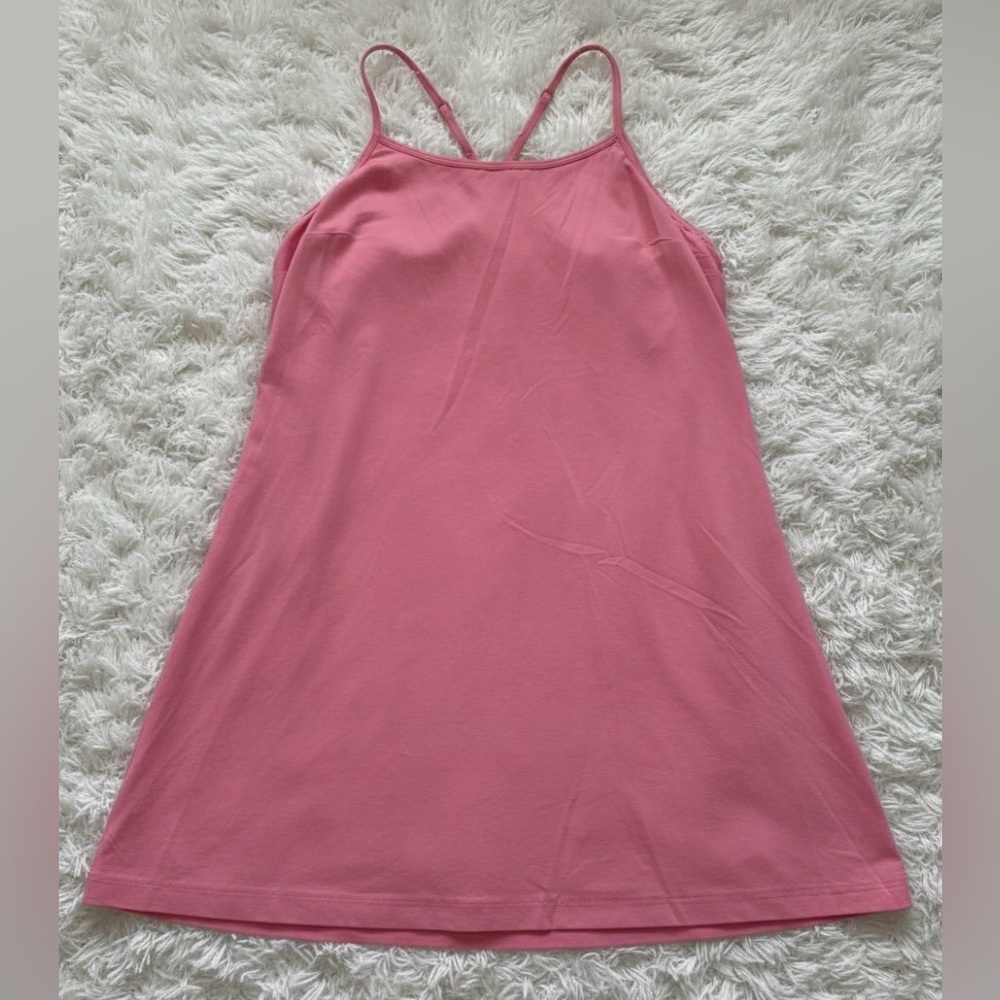 All in Motion Pink Athletic Tennis Summer Dress with Shorts Pockets Size Large